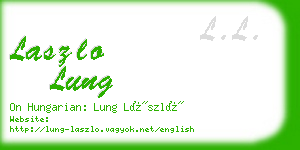 laszlo lung business card